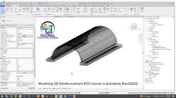 Modeling 3D Reinforcement RCC tunnel in Autodesk Revit2022