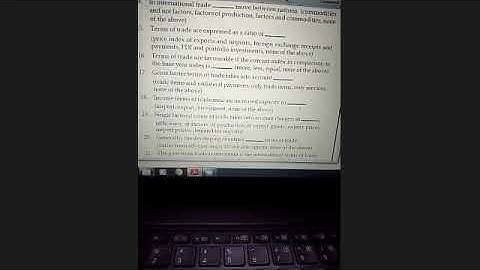 tybcom sem6 international trade mcq