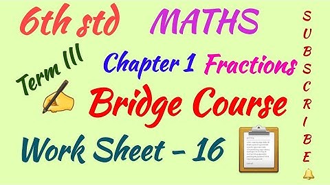 6th std/MATHS/Term III/Bridge Course/Work Sheet 16