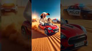 💥 Evolution of Dog : A man in dog costume with daughter on a car ✅️ #doglover #puppy #dog #copydoggy