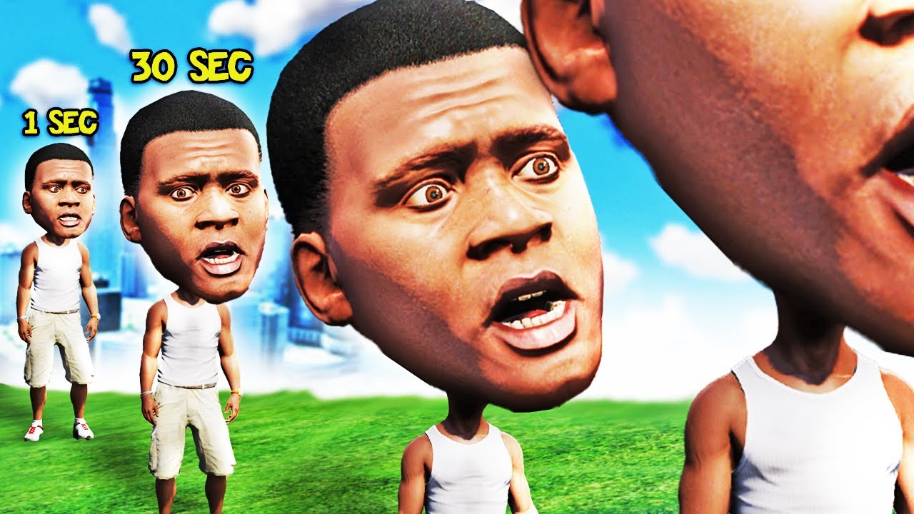 Every SECOND is +1 BIGGER HEAD (GTA 5 Mods)