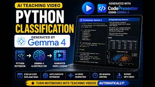 Python Classification Tutorial Generated by CodePresenter and Gemma 4