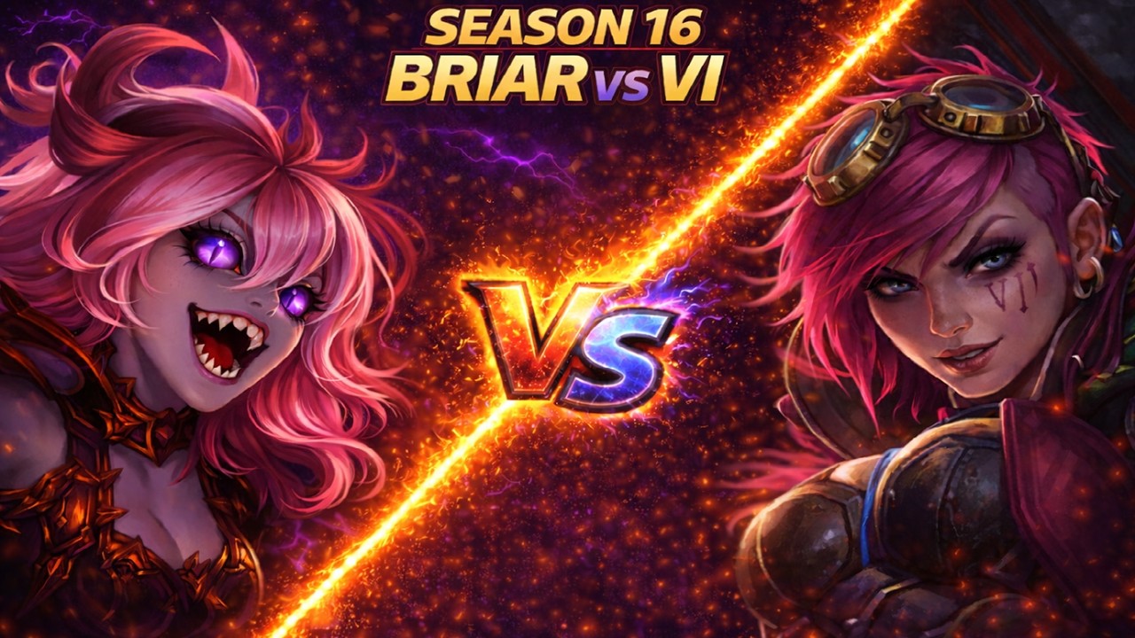 Briar VS Vi - Jungle Gameplay (No Commentary)