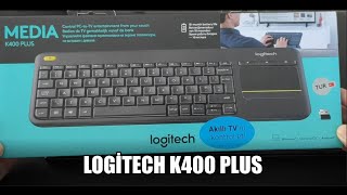 Logitech K400 Plus Dokunmatik Yüzeyli Usb Türkçe Tv Klavyesi