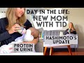 postpartum health, endo appointment, & taking care of baby | type 1 diabetes day in the life