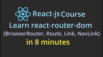 Learn React Router - Navigation & Parameters in 8 minutes (simply explained)