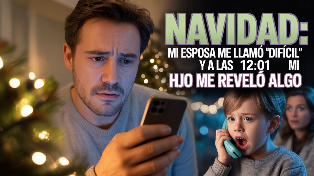 En Navidad, mi esposa dijo que yo era “difícil”; entonces mi hijo llamó a las 12 01 a  m  y supe alg