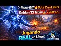 Razor Off | 🔥 Dota 2 en Linux | Debian 13 Trixie 🚀   + Vulkan | LIVE Gaming REAL en Linux