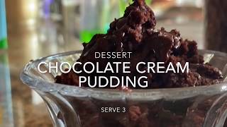 Chocolate cream pudding | leftover cake ...