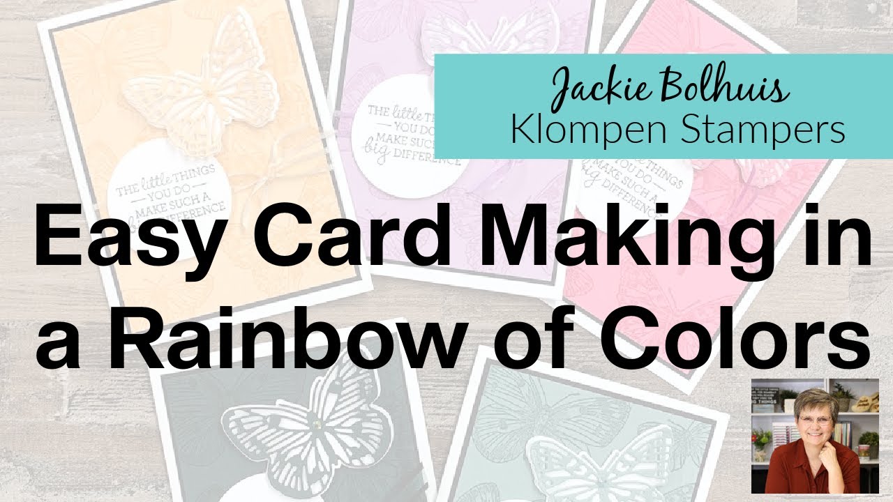 How to Make Easy Cards in Minutes and Show Off New In-Colors - YouTube