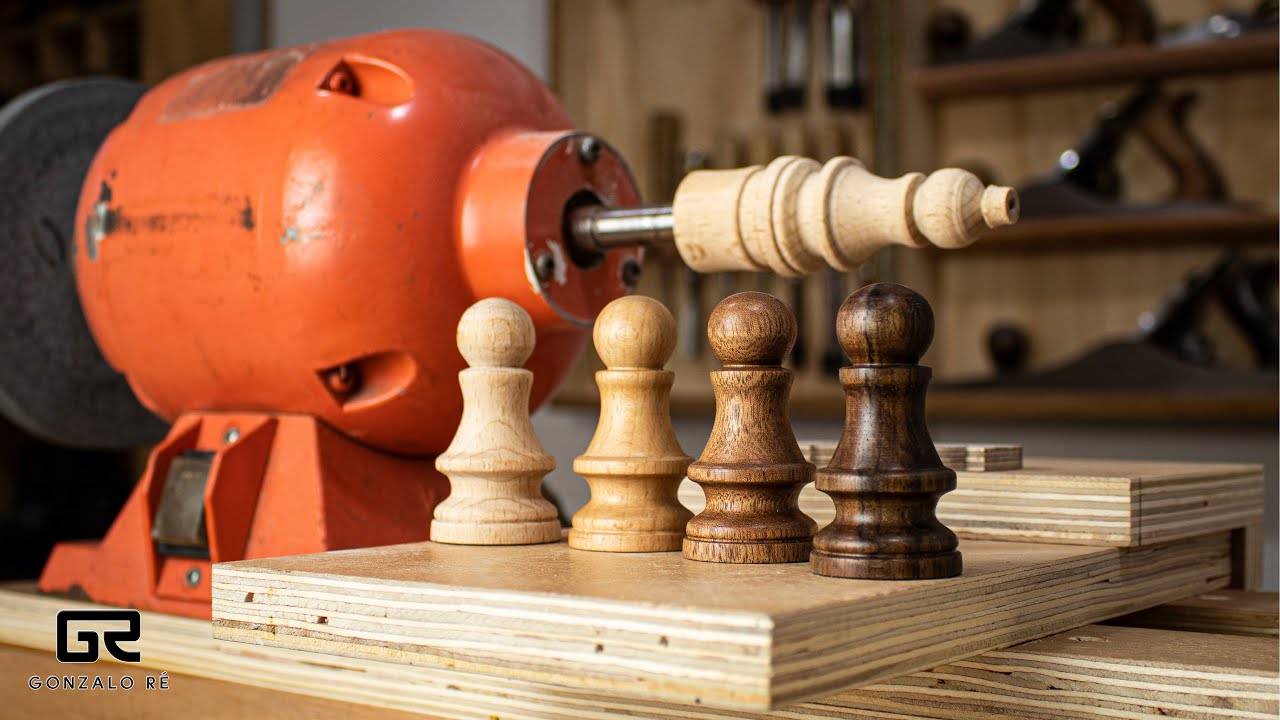 Como Hacer un MINI TORNO para Madera (CASERO) -   Torno de madera,  Proyectos de torneado de madera, Técnicas de carpintería