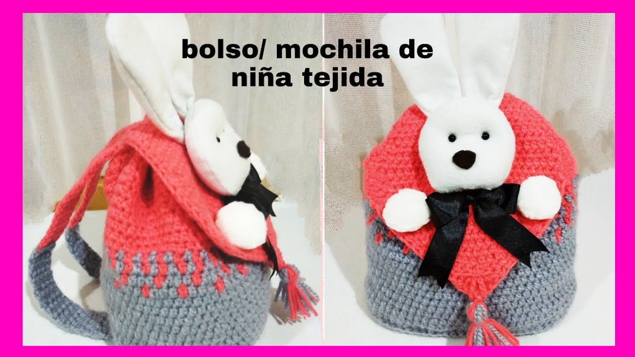 Bombardeo atravesar embargo tutorial # bolso # conejo BOLSO/ Cartera/mochila de niña tejida a crochet(  ganchillo) paso a paso. - YouTube