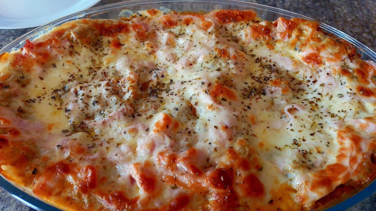 LASANHA DE CARNE AO MOLHO BRANCO 