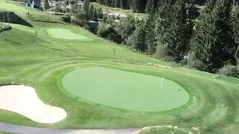 Shot onto a Synthetic Golf green