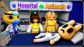 CUIDANDO DOS ANIMAIS - Roblox Hospital de Animais @JinniGBlox screenshot 1