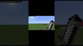 Throwing sword in MC Bedrock (no mods)
