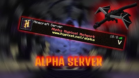 I killed Dragons on the Hypixel ALPHA server...