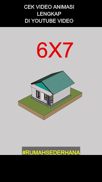 Desain rumah minimalis 6X7