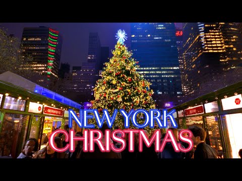 New York, Hoa Kỳ | Đi Bộ Thành Phố Ban Đêm 4K | 20 thg 12, 2023