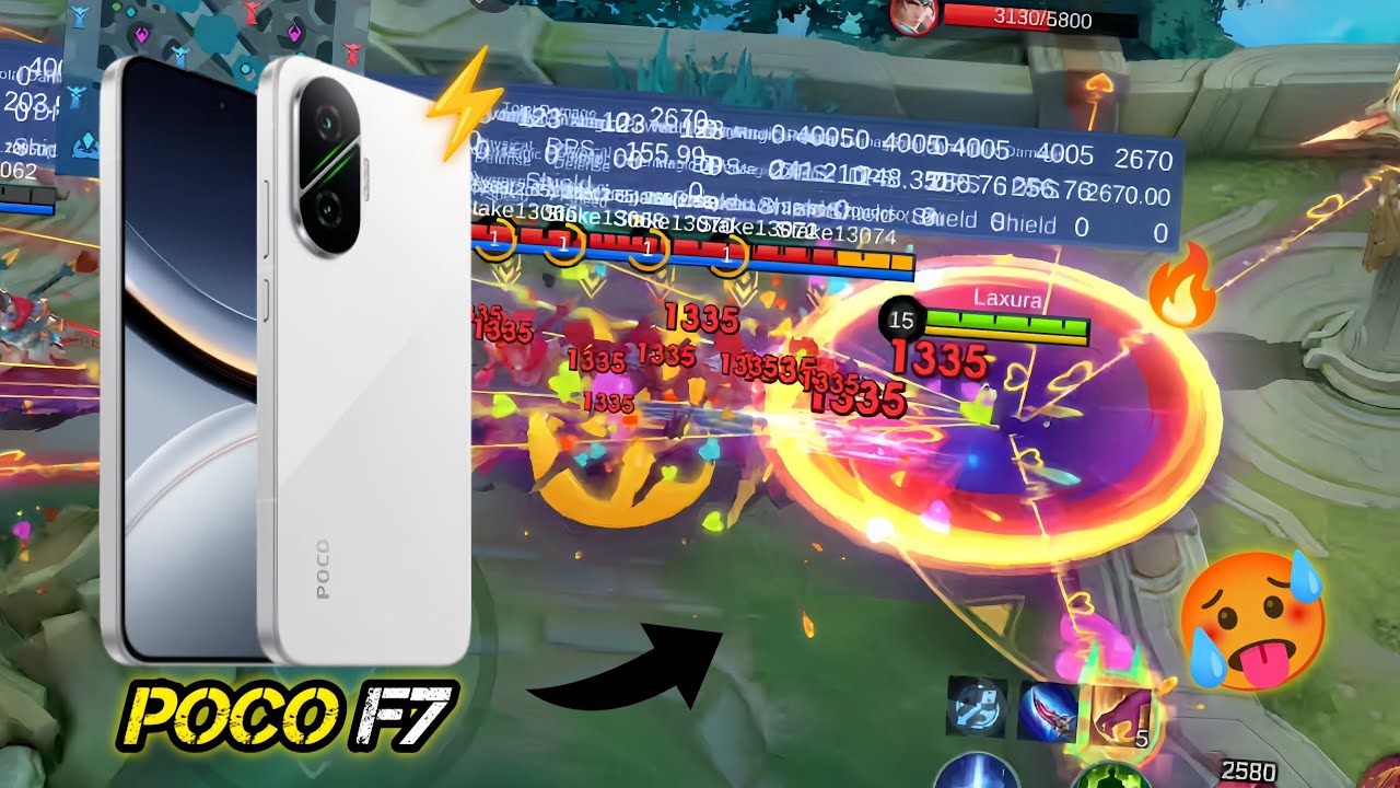 DAY 1 TEST USING FANNY ON POCO F7!!!🔥 MLBB