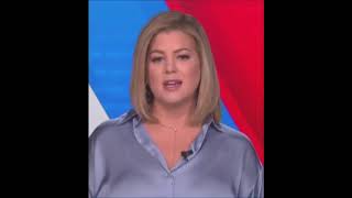Brianna Keilar blue satin blouse part 1 - CNN 11-24-2020