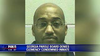 Georgia Parole Board denies clemency for inmate