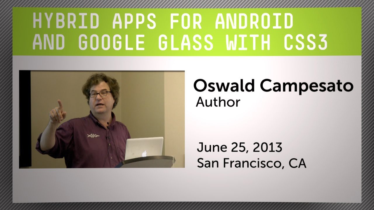 Hybrid Apps for Android and Google Glass with CSS3 - YouTube