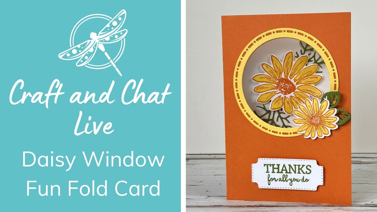 Craft and Chat : Daisy Window Fun Fold Card and NEW Basic Beige - YouTube