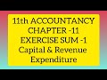 11th accountancy chapter 11 exercise sum 1