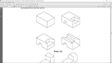 AutoCAD Orthographic Projection Example 2 Multi View Drawing
