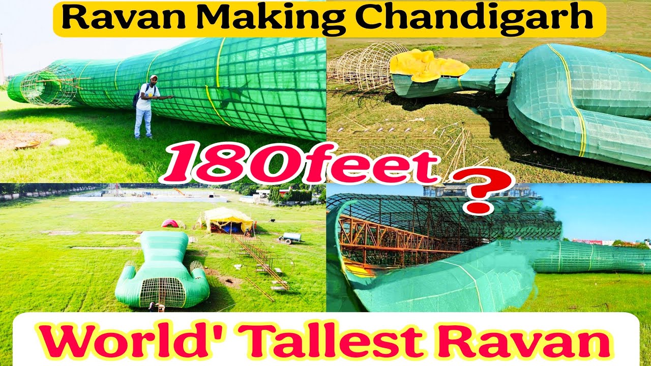 World's Tallest Ravan Making in Panchkula 2025 | OMG! दुनिया का सबसे बड़ा रावण