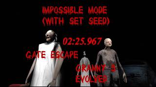 Granny 3 Evolved Speedrun | Impossible mode | Set seed | Gate Ending | (02.25.967)