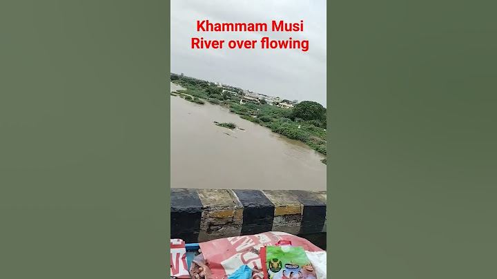 Khammam Musi River over flowing with Rain water #rain  #fun #nature #river #bridge #khammam
