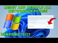 Reset & Rebuild Windows 11 / 10 Network Settings – Complete Expert Guide