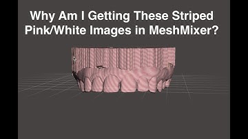 Troubleshooting Meshmixer: Why did my model turn a striped pink/white color?