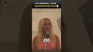 MTG Exposed: Trump Blocks Epstein Files #breakingnews