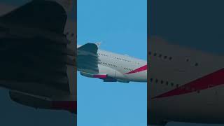 Emirates Airbus A380 Power Takeoff | Stunning Aviation Video ✈️ #aviation #airbusa380 #shorts