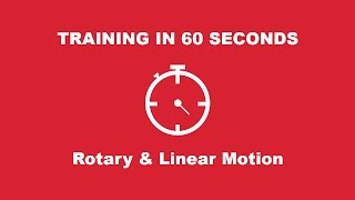Training in 60 Seconds: Rotary & Linear Motion (Part 4)