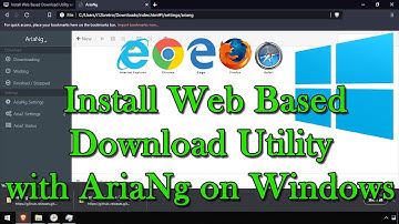Install Web Based Download Utility with AriaNg on Windows