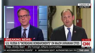 Rep. Andy Barr talks Ukraine on CNN, The Lead with Jake Tapper