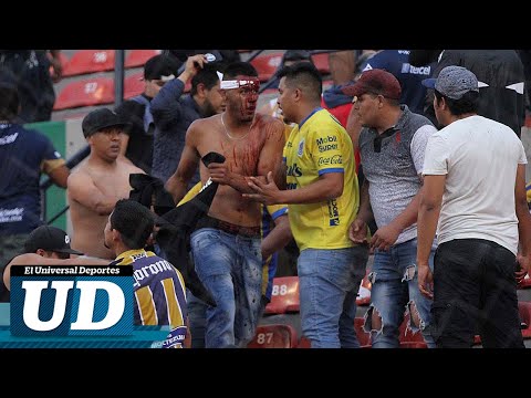 VIOLENCIA en la tribuna suspende el Atlético de San Luis 0-2 Querétaro, LIGAMX JORNADA 14