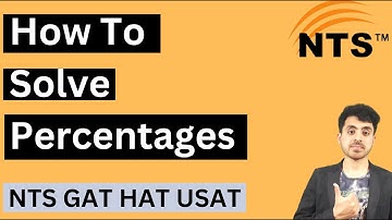 How To Solve Percentages Questions   Quantitative Reasoning NTS GAT General, NAT, HAT, USAT, PPSC