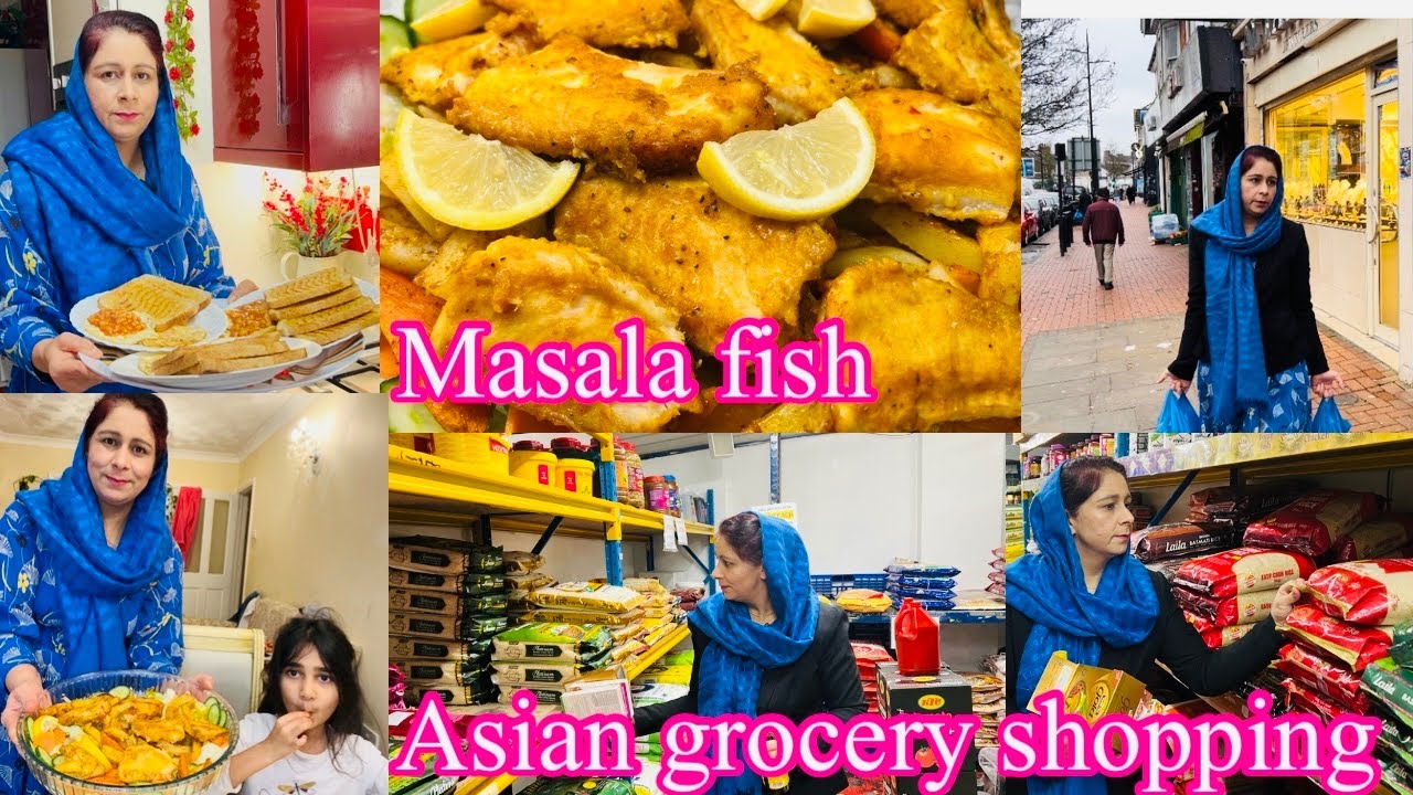 Pakistani Mom In UK Vlog || Asian Grocery Shopping || Fish And Chips Recipe || Plum Chutney