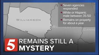 His remains have been there a year. Police are trying to figure out he is.