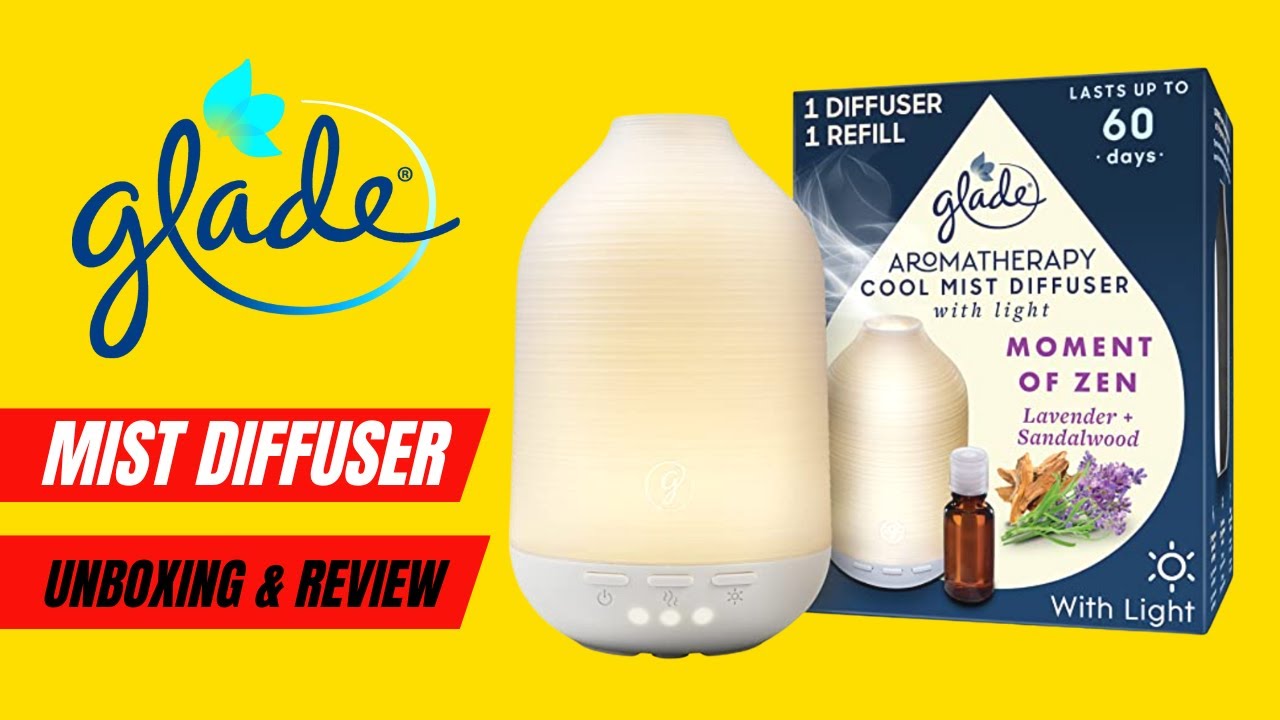 Glade Mist Diffuser Instructions I Glade Aromatherapy Cool Mist Diffuser  Review and Unboxing I 