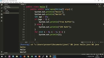 ติดตั้ง Java JDK 10 และ Visual Studio Code สำหรับเขียนโปรแกรมจาวา Java
