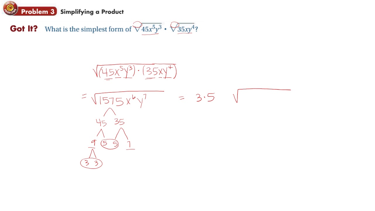 Sec3 V1 3 Multiplying and Dividing Radical Expressions - YouTube
