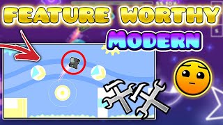 How To Make A FEATURE WORTHY Modern Level in GEOMETRY DASH screenshot 5