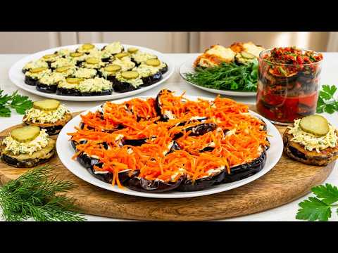 3 Ingenious Eggplant Appetizers! IMPOSSIBLY SIMPLE, AND THE TASTE IS WOW!