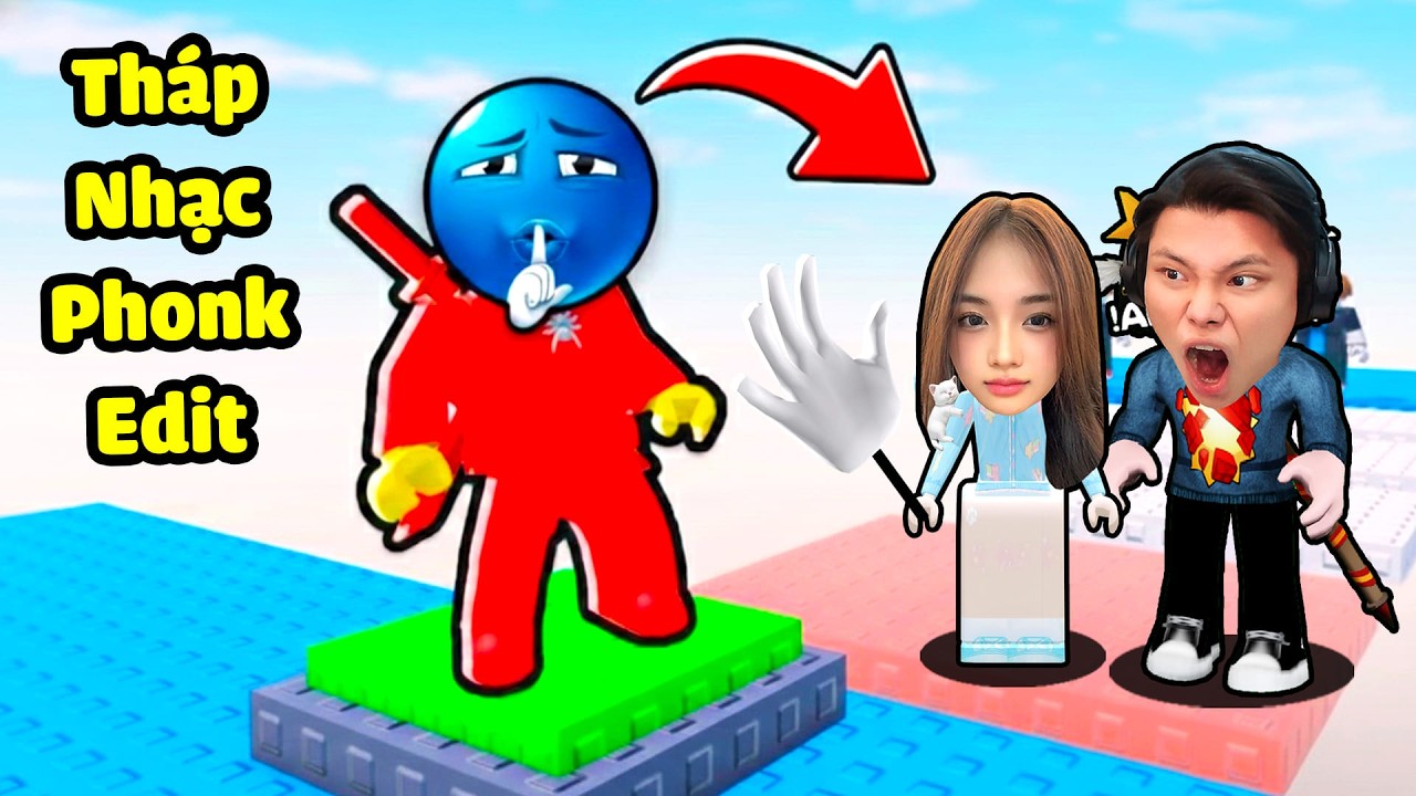 Leo Tháp Phonk Edit Cực Ngầu Siêu Troll cùng Mochi & JayGray 🖐💀 Roblox Slap Tower